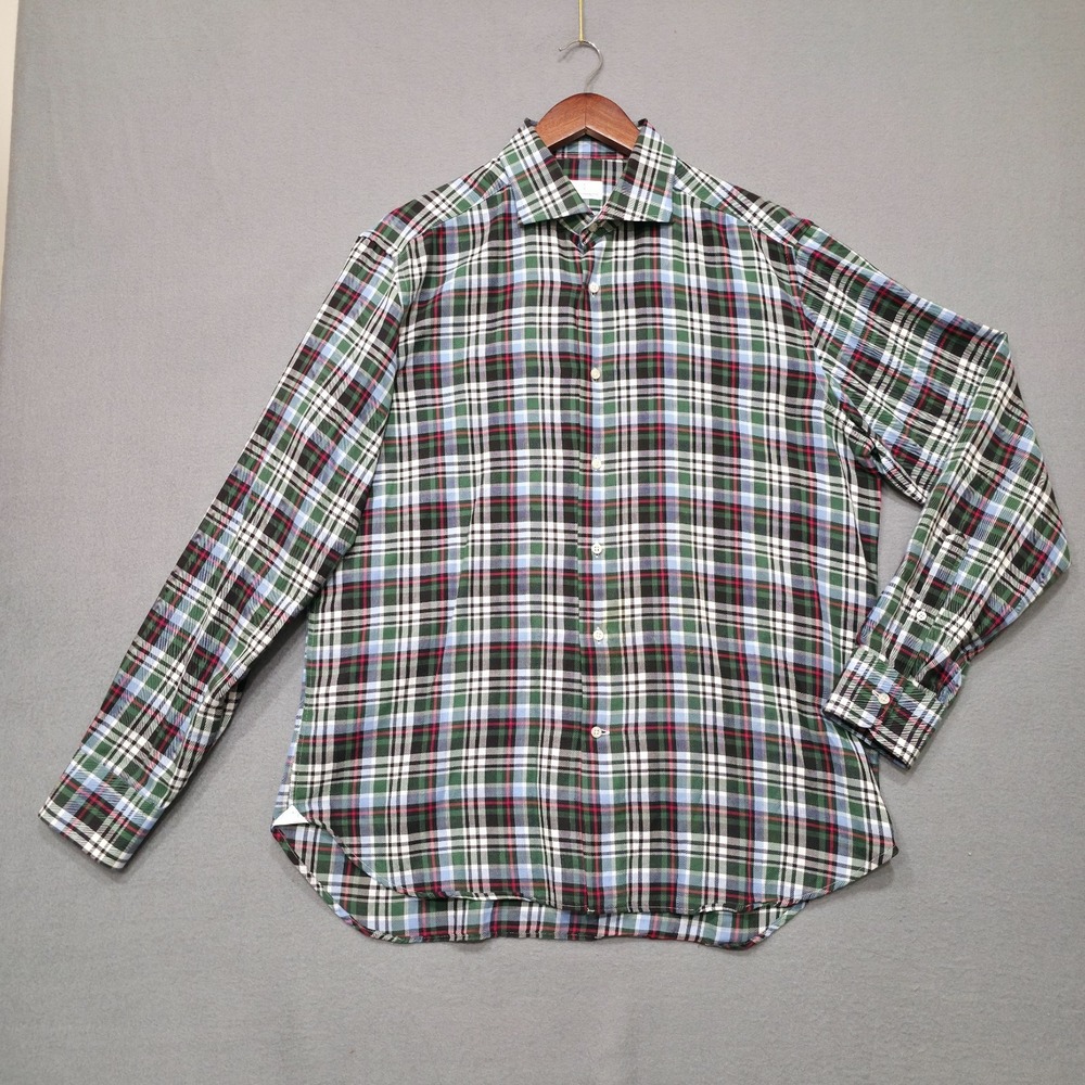 Mastai Ferretti Men's Multicolor Long Sleeve‎ Button Up Shirt Size Large